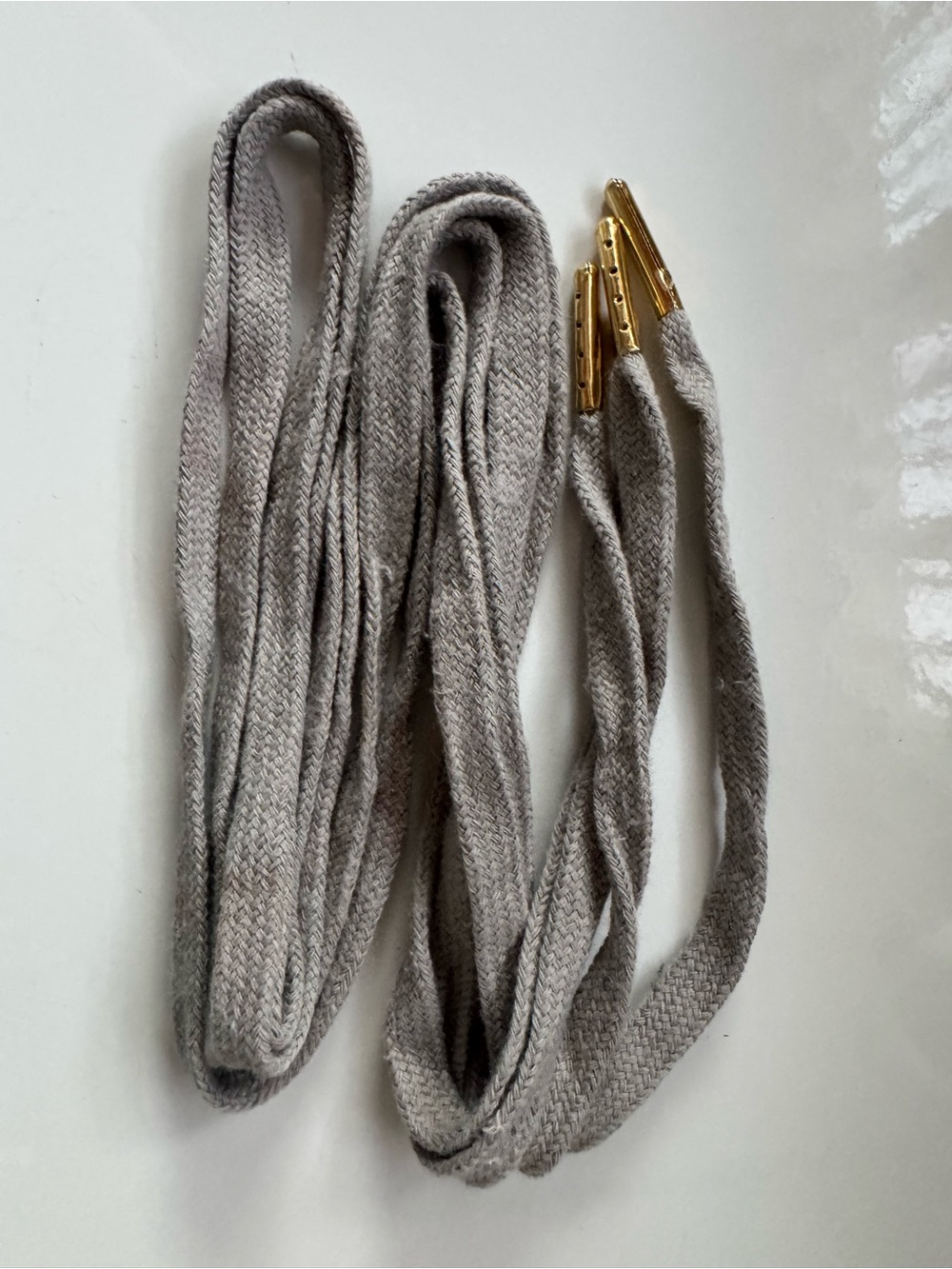 Golden Goose Gray Cotton Laces